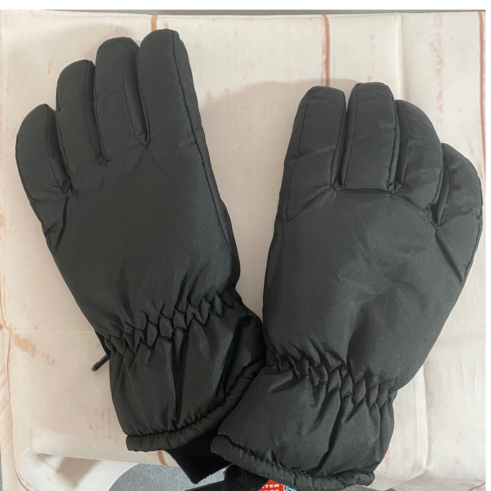 Mens XL Black Thinsulate 40g Insulated Winter Gloves Ski Snowboard Cold Weather